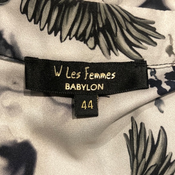 BABYLON / W LES FEMMES Pegasus horse blouse size 44 - Picture 5 of 13